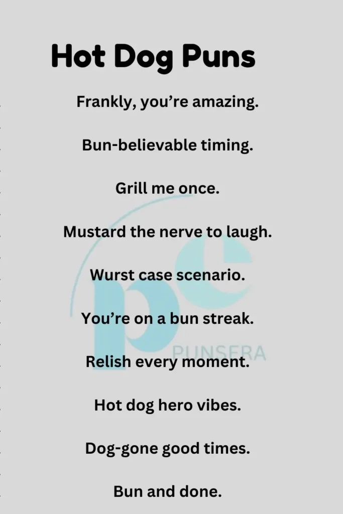 Hot Dog Puns