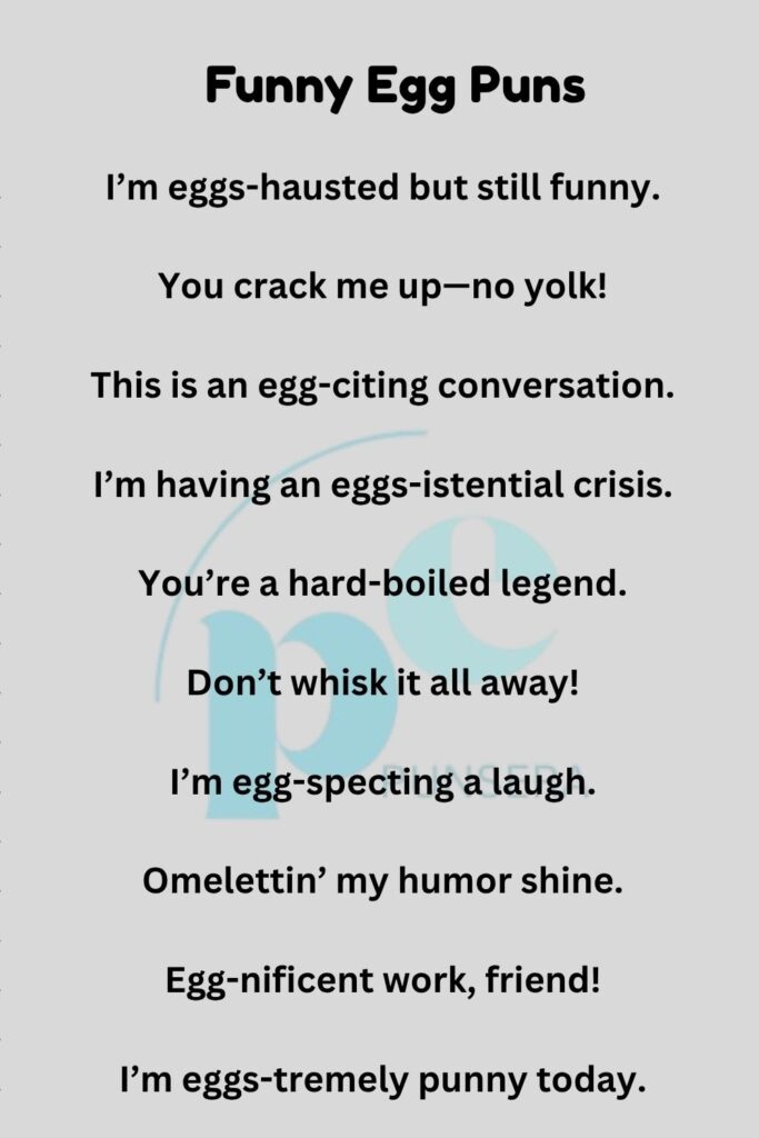 Funny Egg Puns