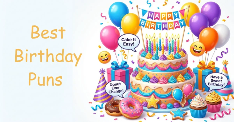 best birthday puns appearing in the picture