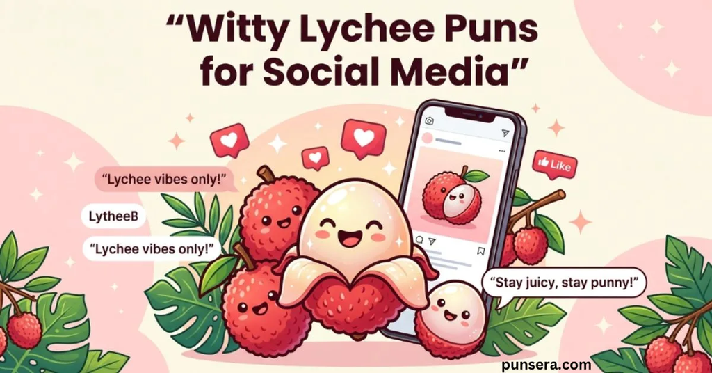 Witty Lychee Puns for Social Media