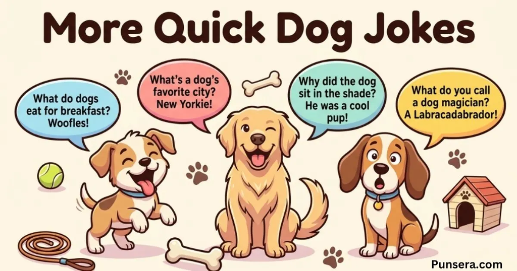 More Quick Dog Jokes