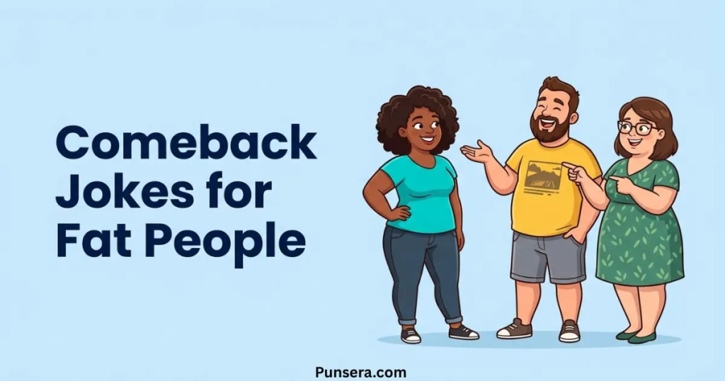 Comeback Jokes for Fat People funny image