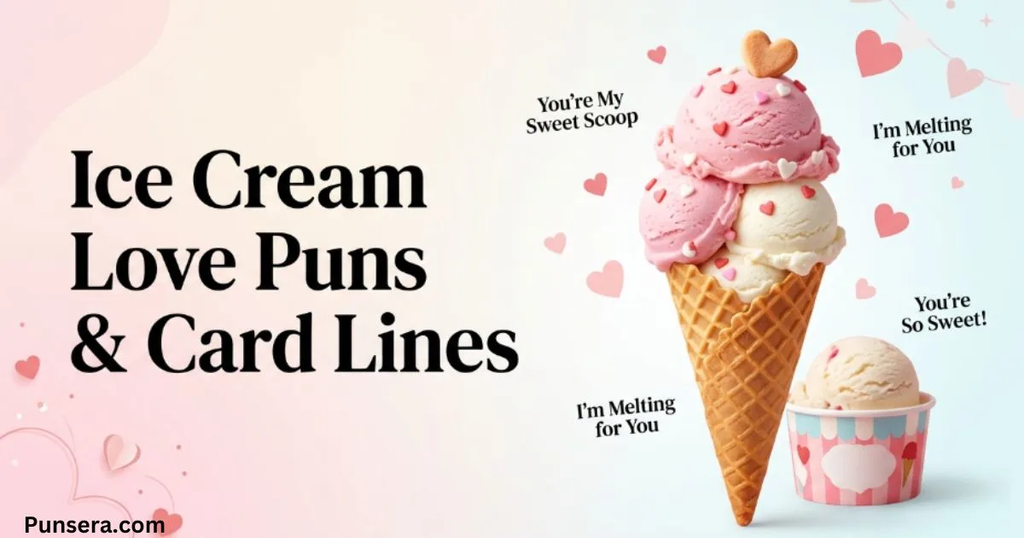 Ice Cream Love Puns and Card Lines