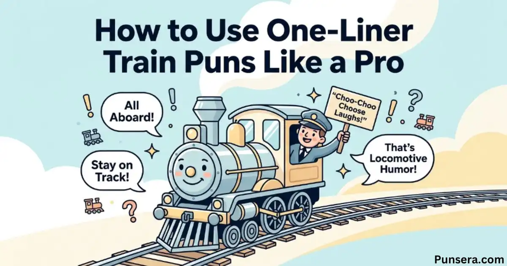 How to Use One-Liner Train Puns Like a Pro