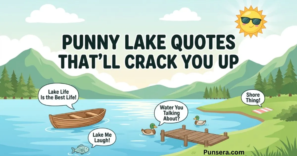 Punny Lake Quotes That’ll Crack You Up
