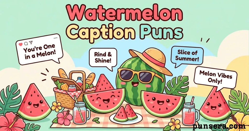 Watermelon Caption Puns